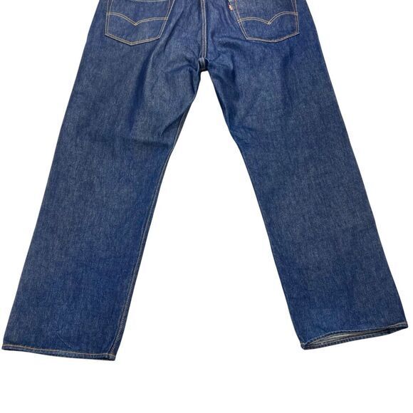 Levi's 501 Jeans Men 44 x 32 Blue Wash Classic Straight Leg Vintage Casual Denim - Picture 7 of 13